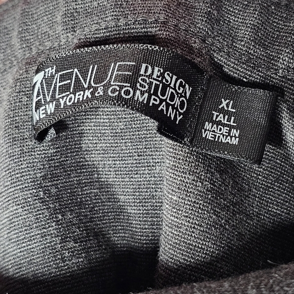 7th Avenue New York & Co Charcoal Grey Pull-On Bootcut Pants Size XL Tall - Picture 4 of 7